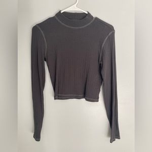 Gray turtleneck long sleeve